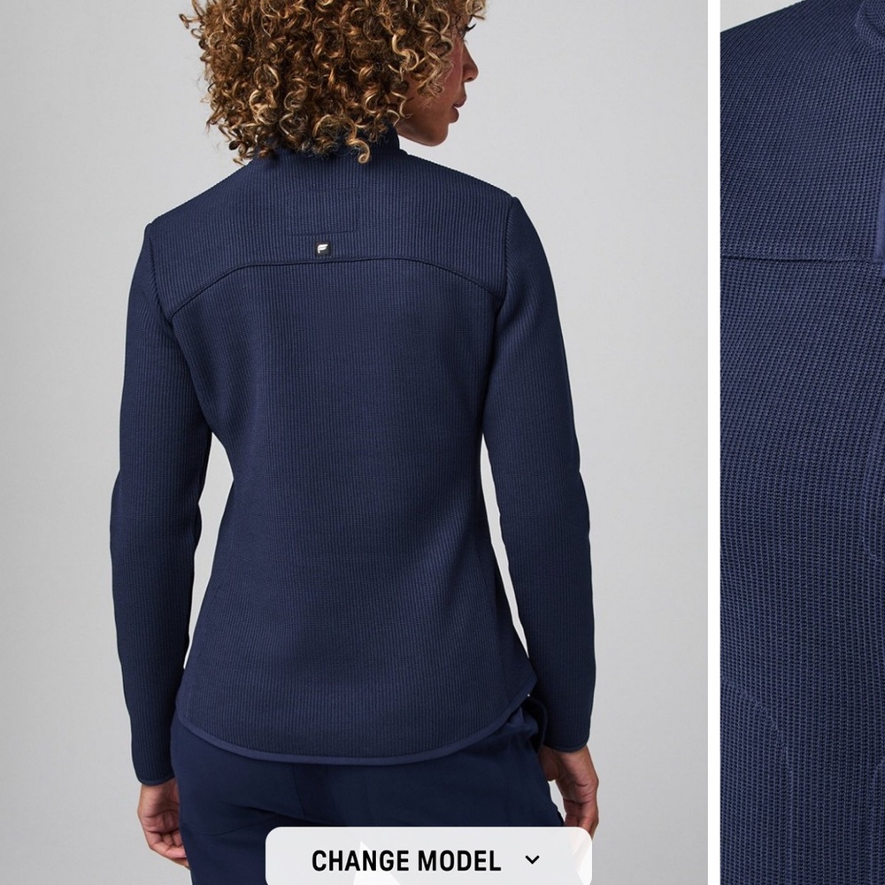 Fabletics Deep Blue Textured Pullover - image 6